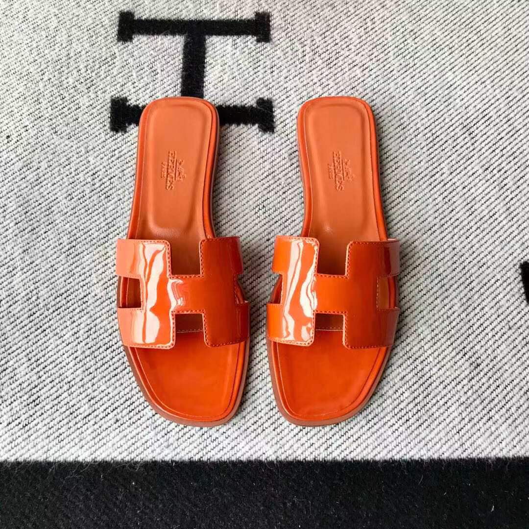 에르메스 올수공 오란 슬리퍼 샌들 페이던트 24